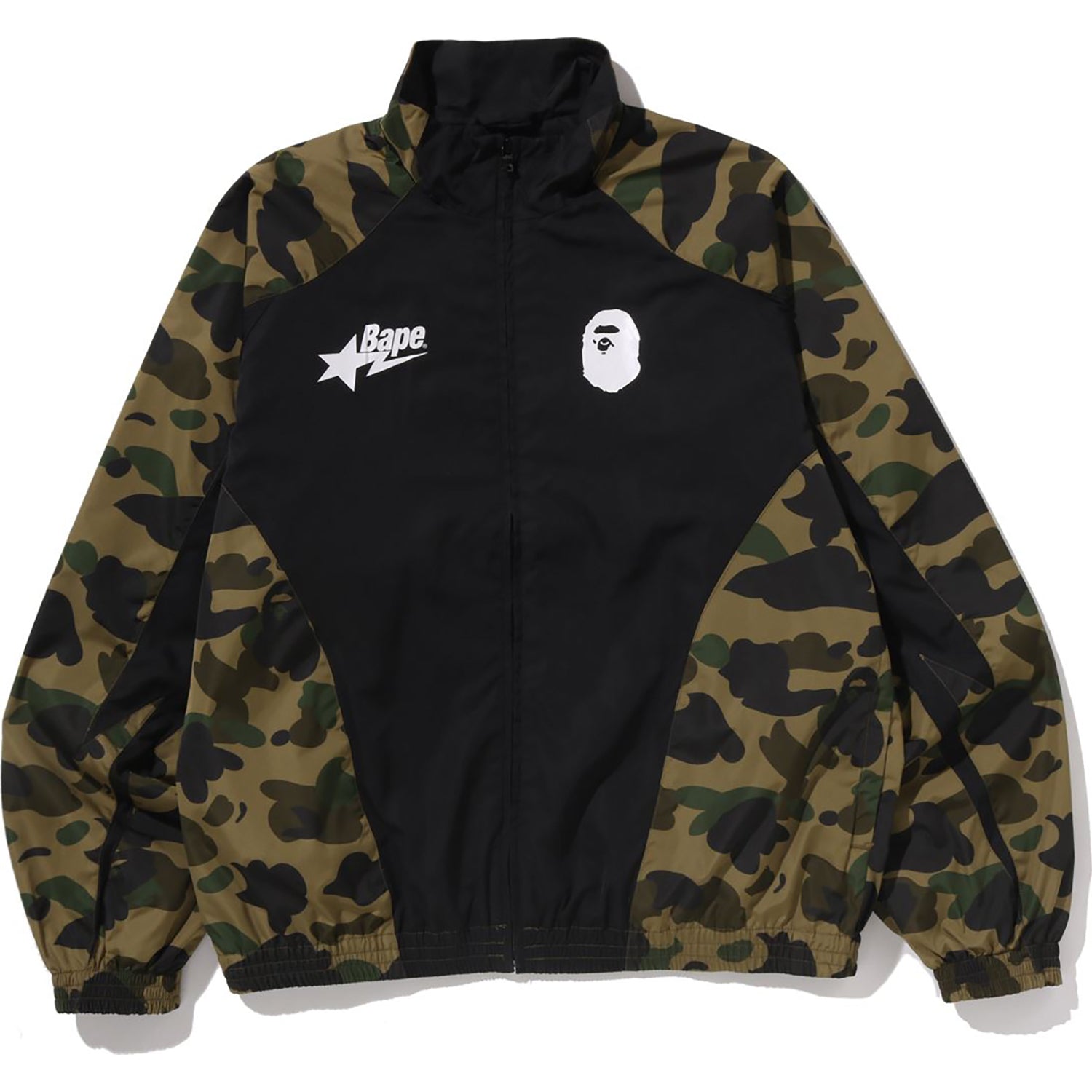 BAPE 1ST CAMO STAND COLLAR TRACK JACKET MENS