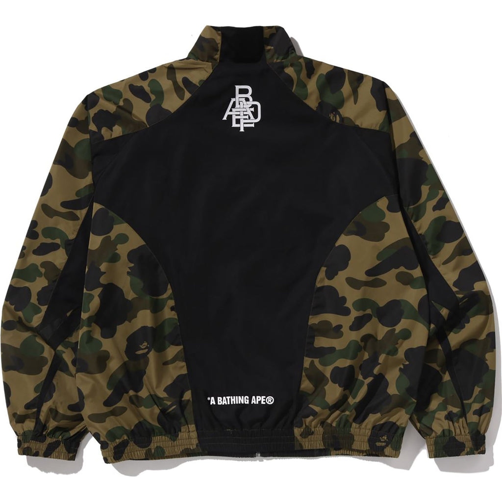 BAPE 1ST CAMO STAND COLLAR TRACK JACKET MENS