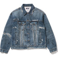 BAPE FAKE PRINT TRUCKER JACKET MENS
