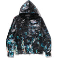BAPE OVERALL PRINT CREASE HOODED JACKET MENS
