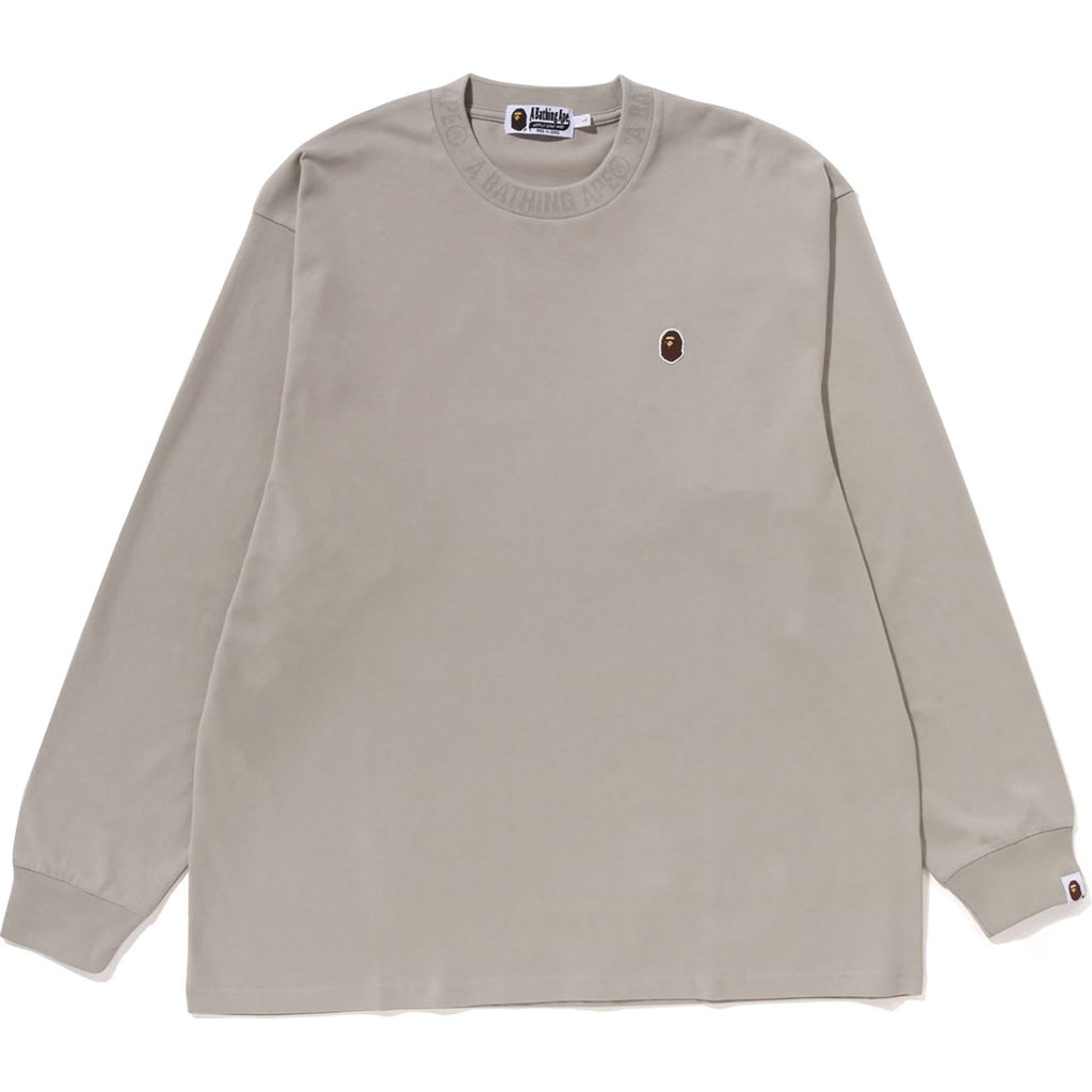 BAPE APE HEAD ONE POINT L/S TEE MENS