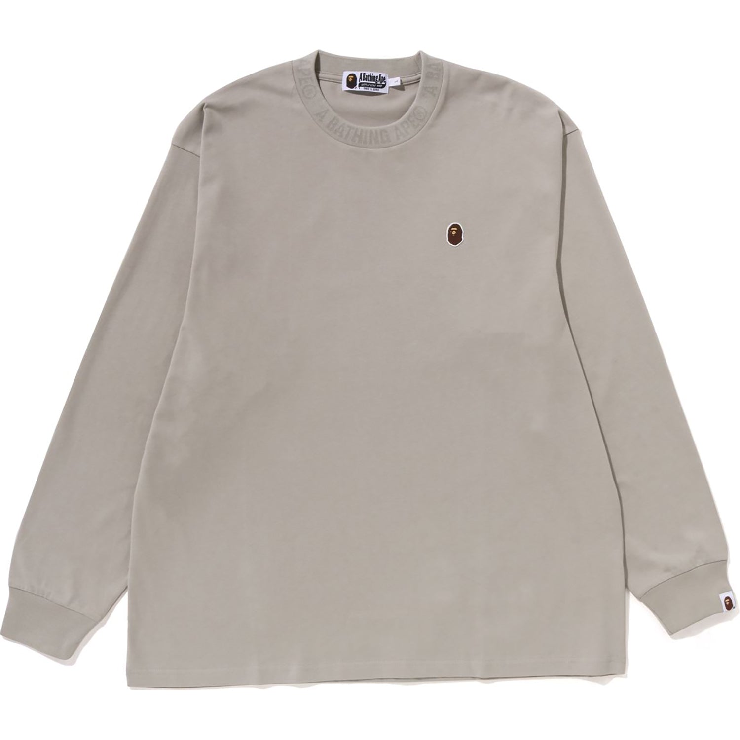 BAPE APE HEAD ONE POINT L/S TEE MENS
