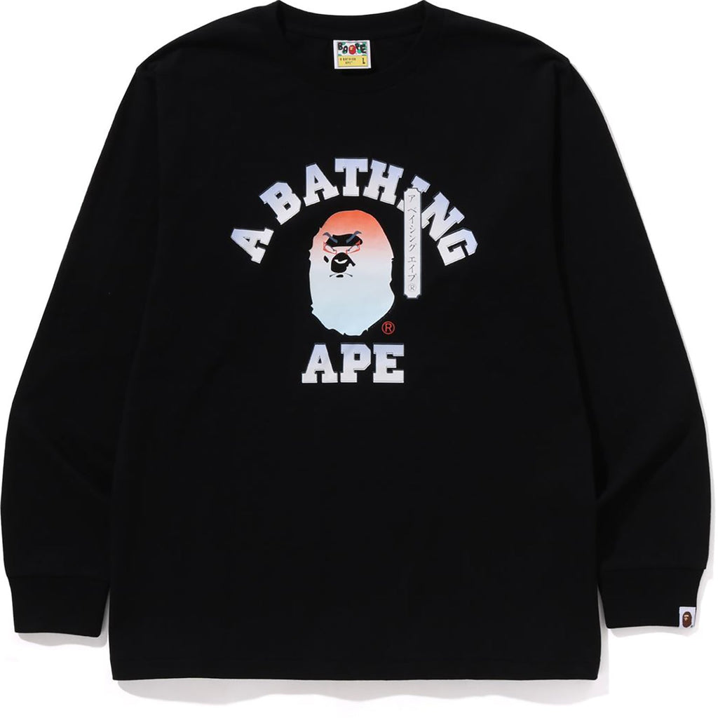 BAPE KABUKI HEAD LS TEE MENS