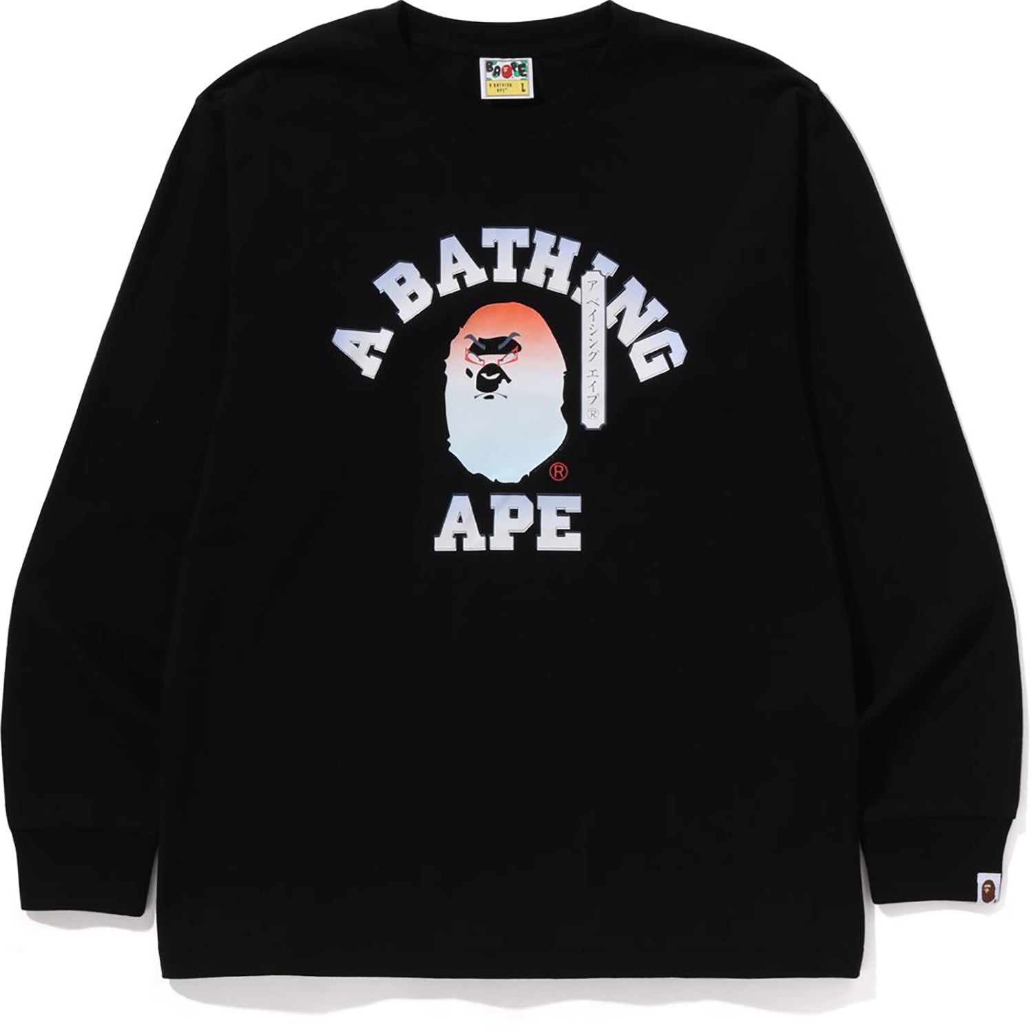 BAPE KABUKI HEAD LS TEE MENS