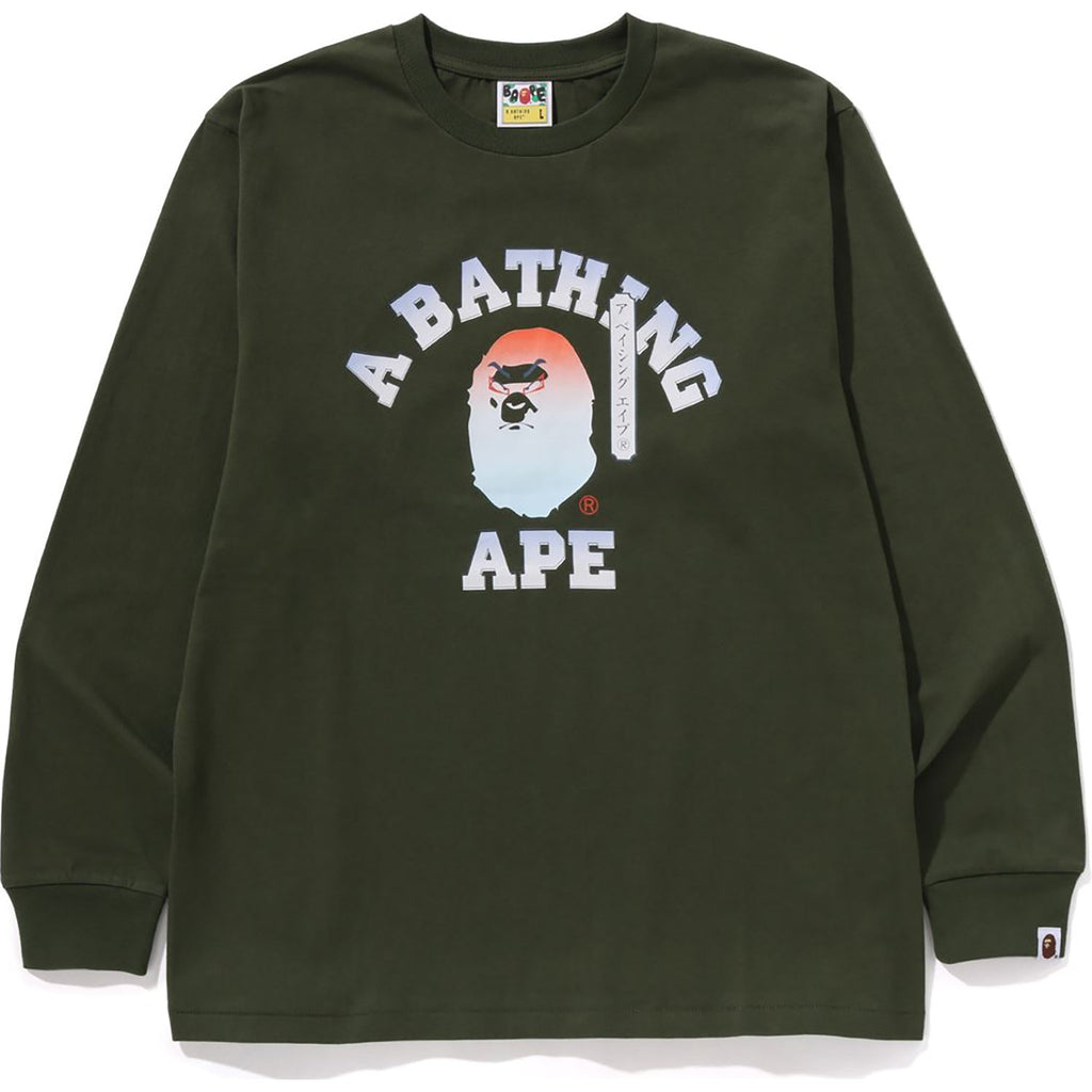 BAPE KABUKI HEAD LS TEE MENS