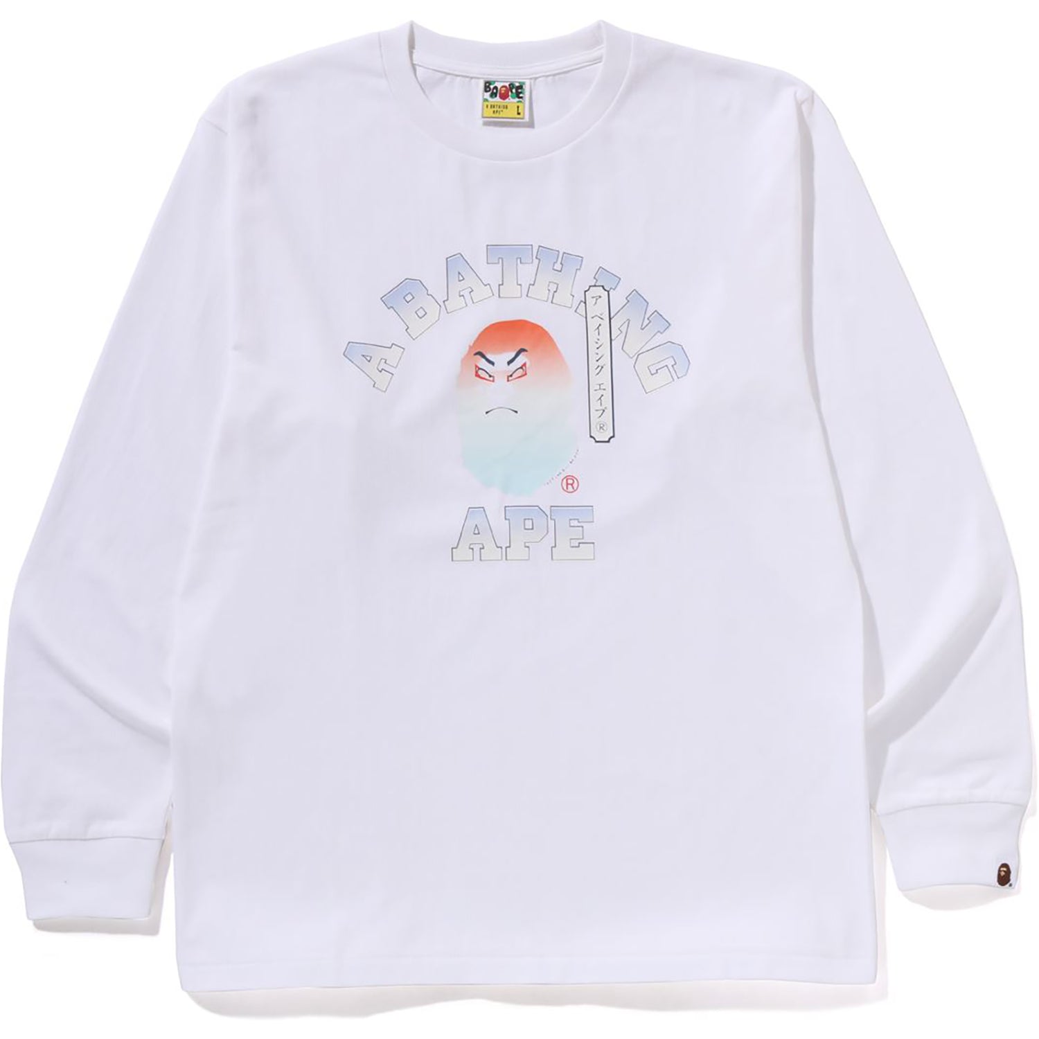 BAPE KABUKI HEAD LS TEE MENS