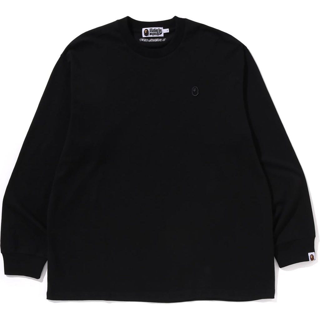 BAPE ONE POINT RELAXED FIT LS TEE MENS