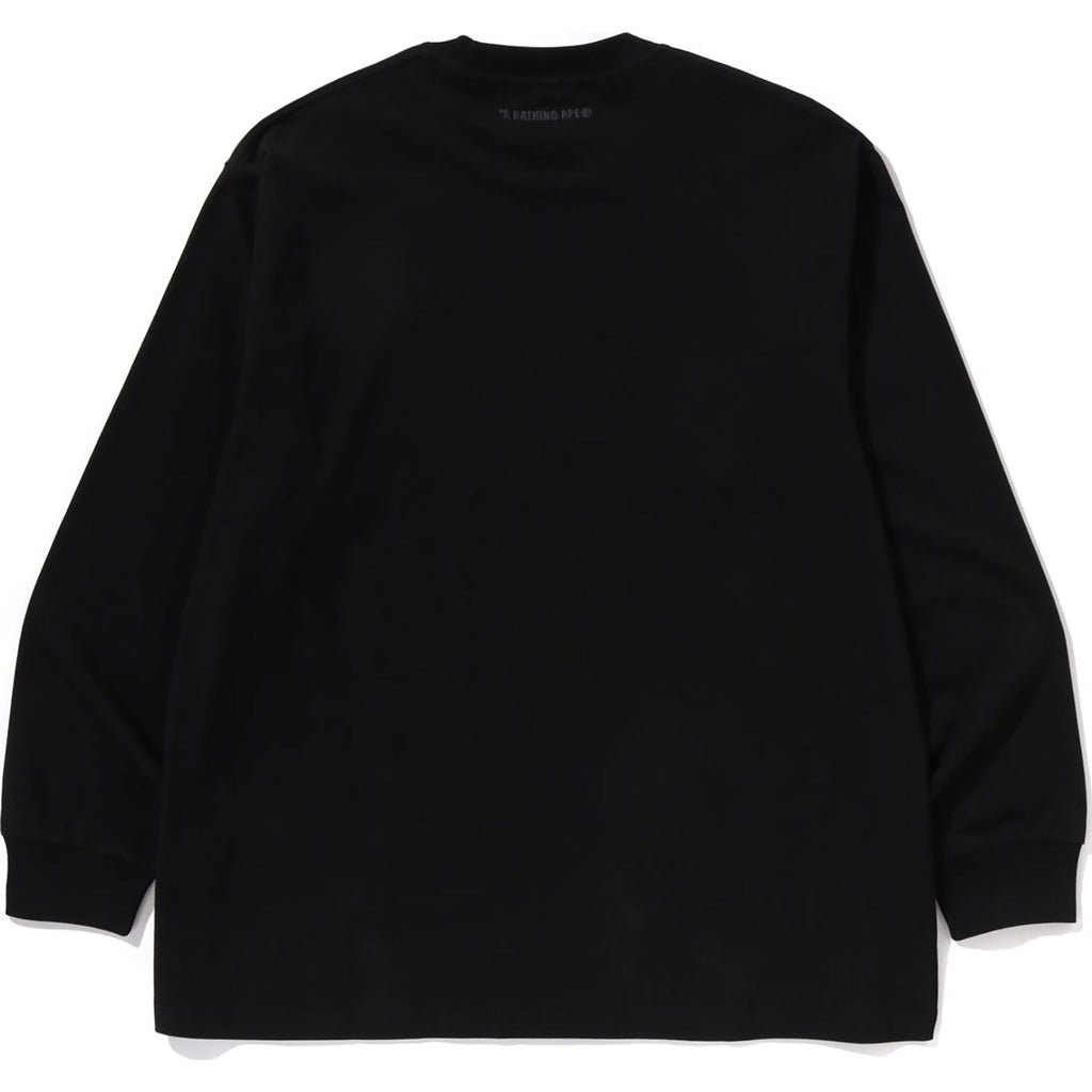 BAPE ONE POINT RELAXED FIT LS TEE MENS