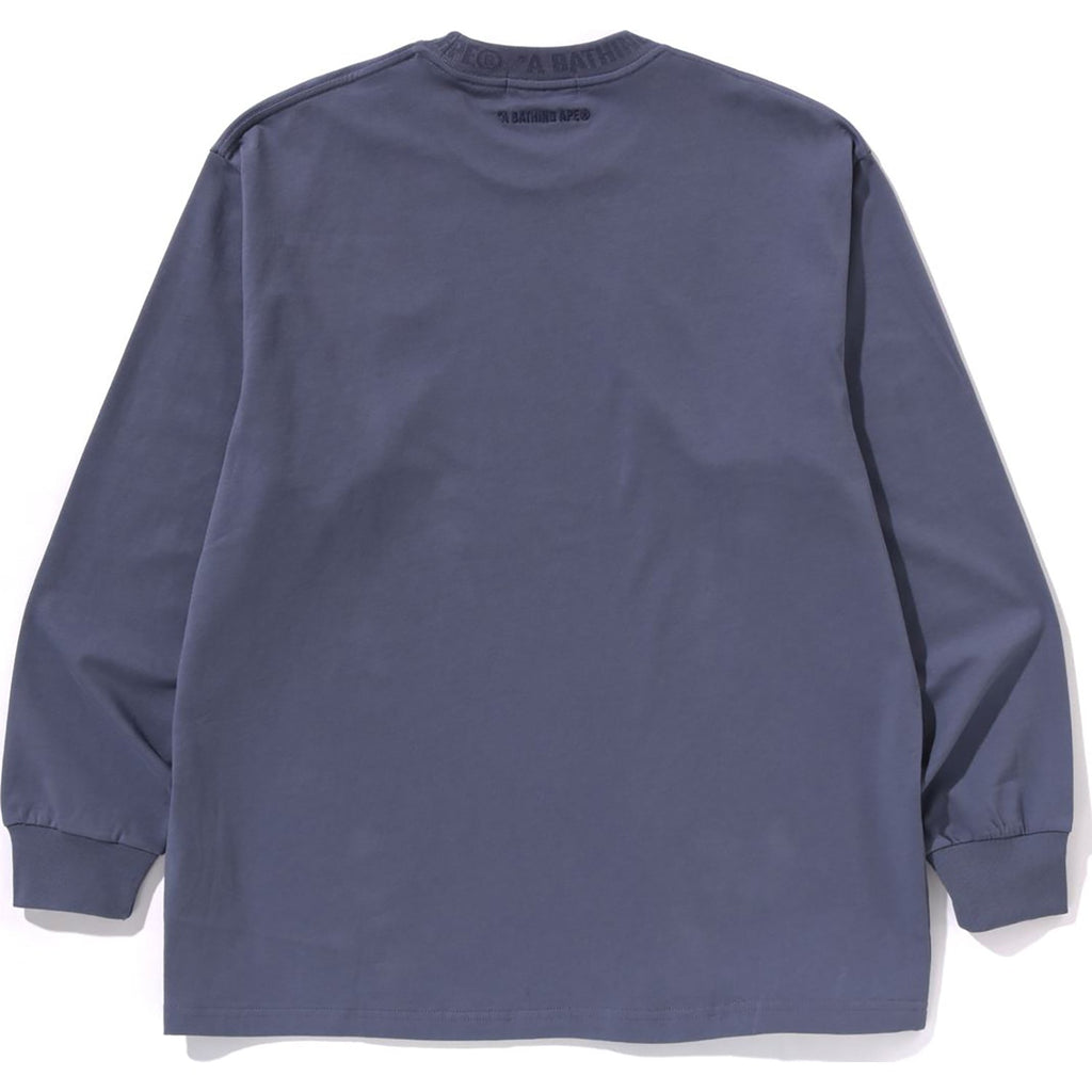 BAPE ONE POINT RELAXED FIT LS TEE MENS