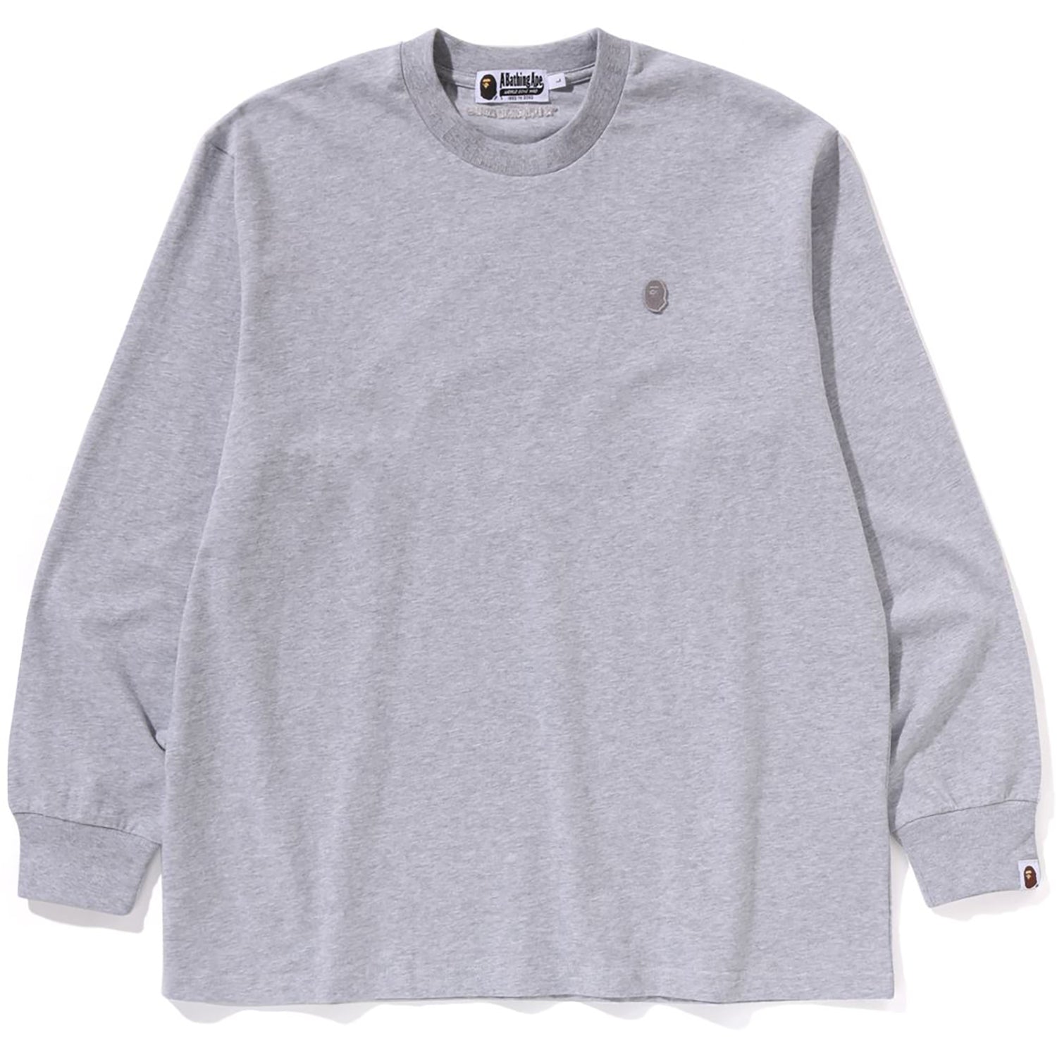 BAPE ONE POINT RELAXED FIT LS TEE MENS