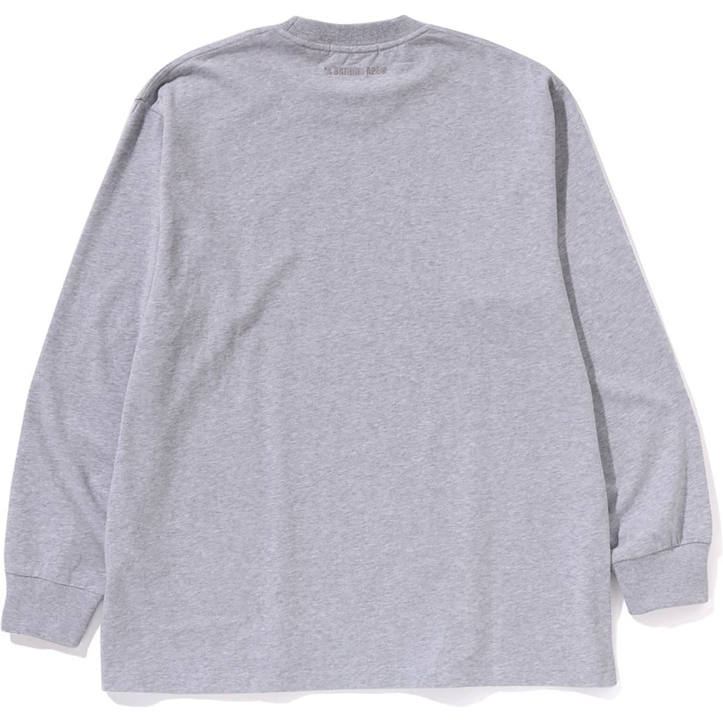 BAPE ONE POINT RELAXED FIT LS TEE MENS