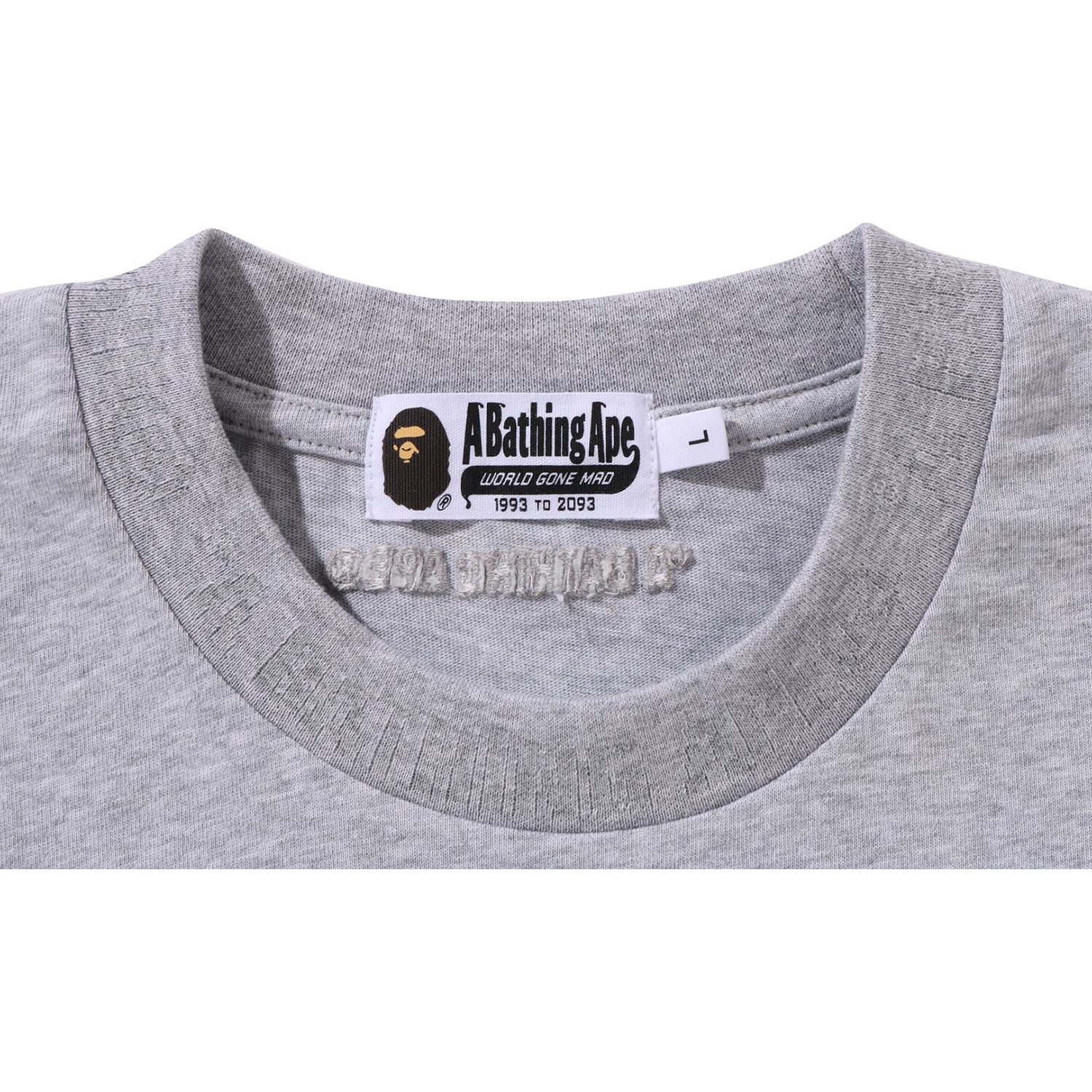BAPE ONE POINT RELAXED FIT LS TEE MENS