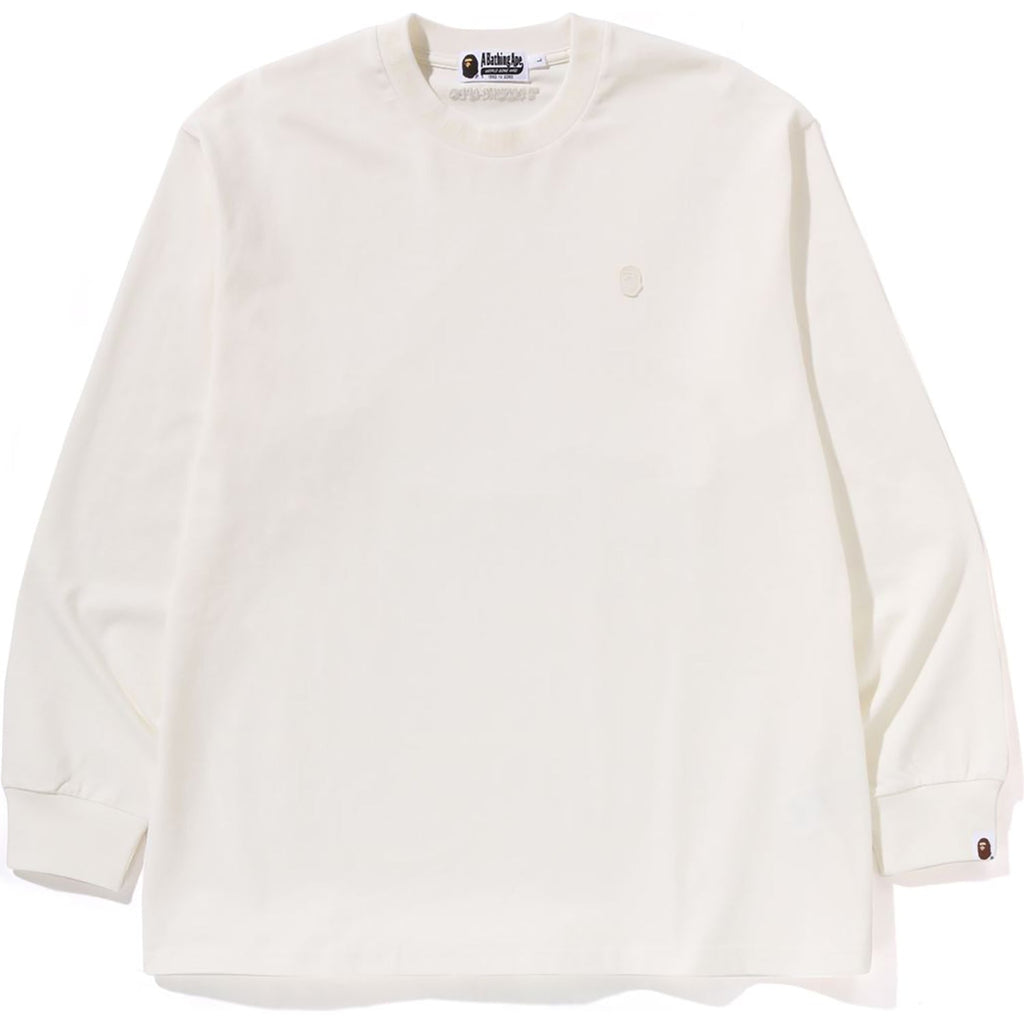 BAPE ONE POINT RELAXED FIT LS TEE MENS