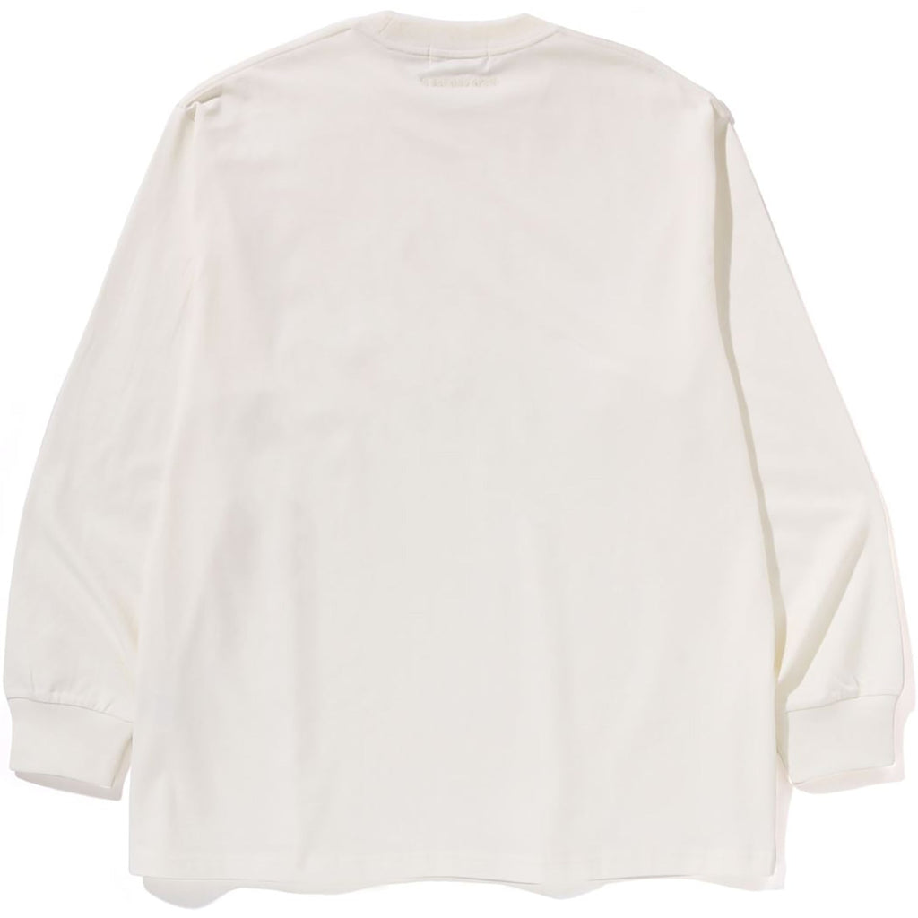 BAPE ONE POINT RELAXED FIT LS TEE MENS