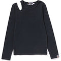 BAPE PIGMENT DYED CUT OUT RIB L/S TEE LADIES