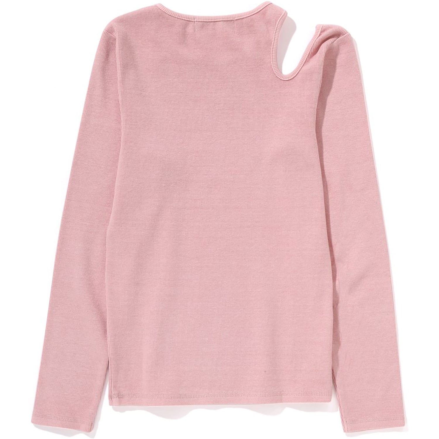 BAPE PIGMENT DYED CUT OUT RIB L/S TEE LADIES