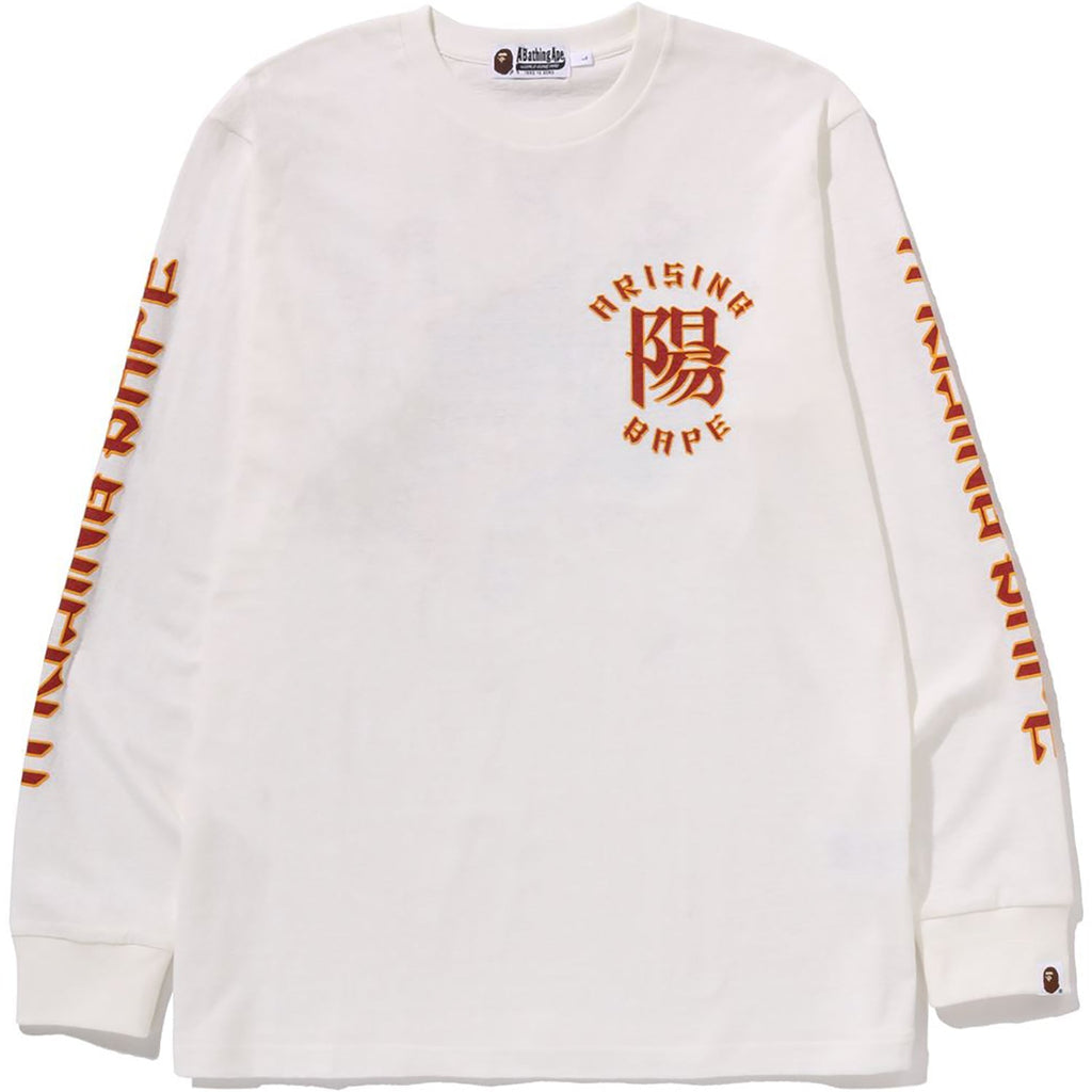 BAPE A RISING L/S TEE MENS