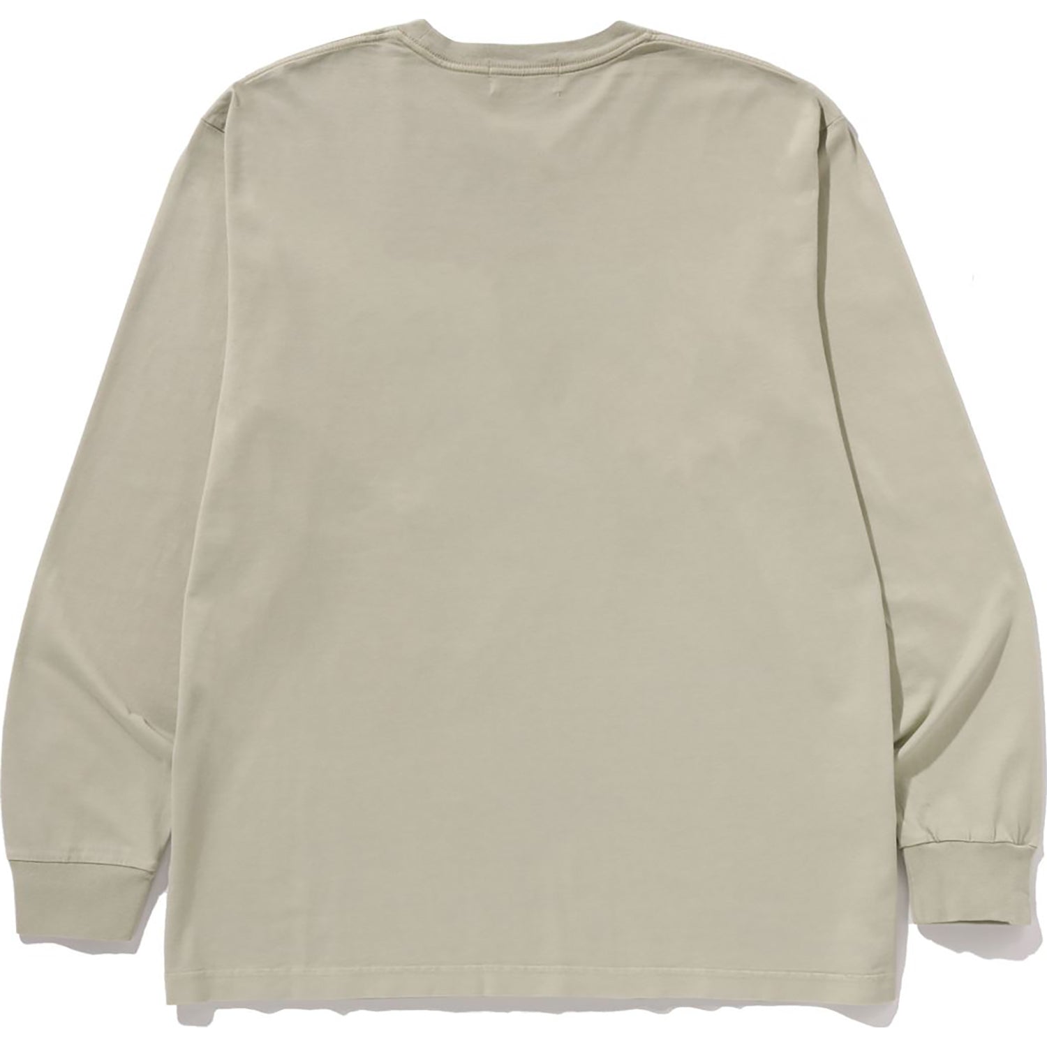 BAPE GARMENT DYE COLLEGE RELAXED FIT LS TEE MENS