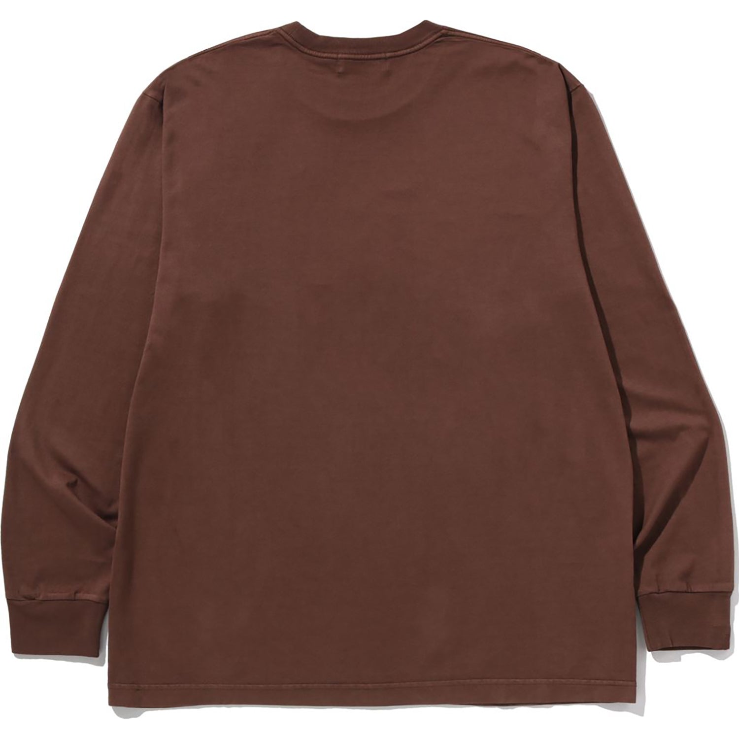 BAPE GARMENT DYE COLLEGE RELAXED FIT LS TEE MENS
