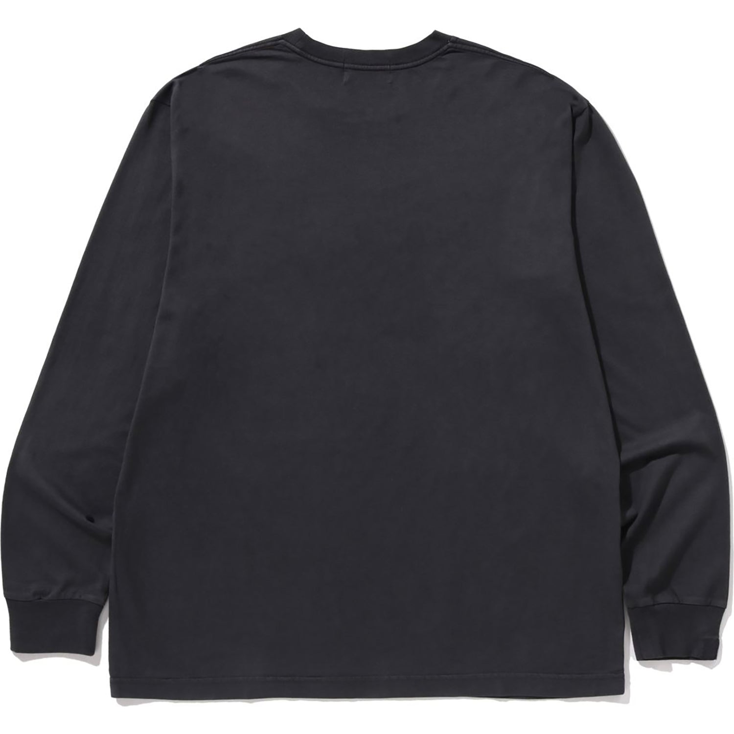 BAPE GARMENT DYE COLLEGE RELAXED FIT LS TEE MENS
