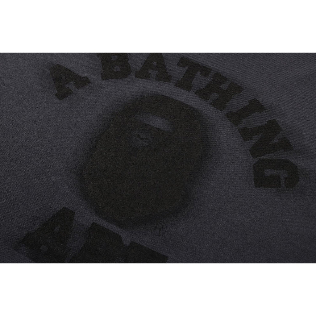 BAPE GARMENT DYE COLLEGE RELAXED FIT LS TEE MENS