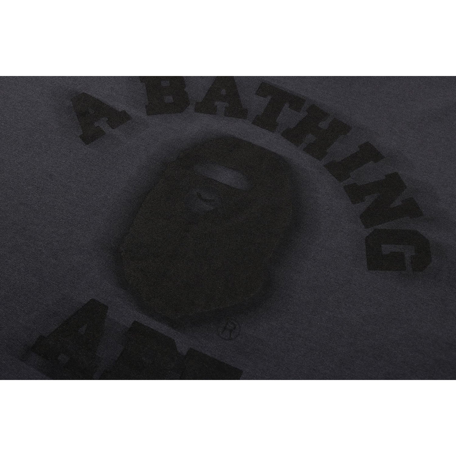 BAPE GARMENT DYE COLLEGE RELAXED FIT LS TEE MENS