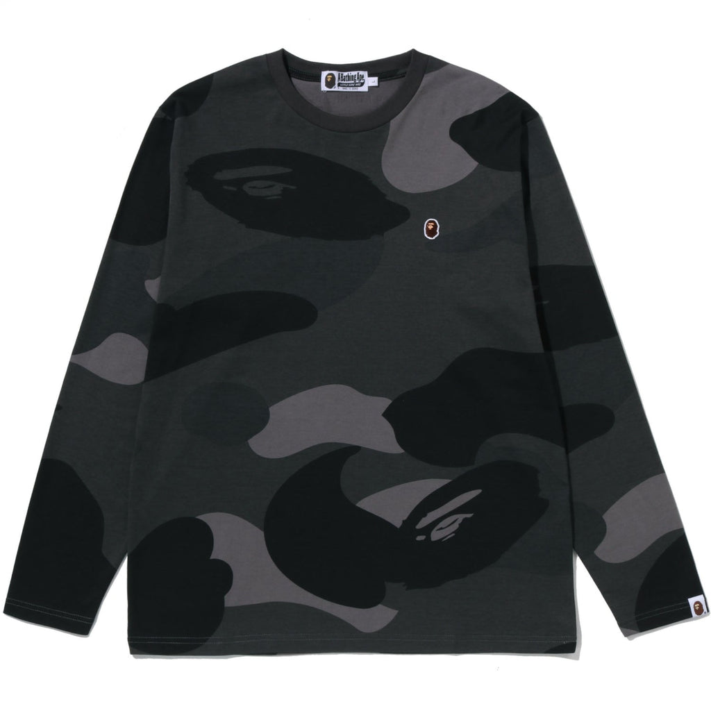 BAPE MEGA COLOR CAMO ONE POINT LS TEE MENS