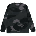 BAPE MEGA COLOR CAMO ONE POINT LS TEE MENS