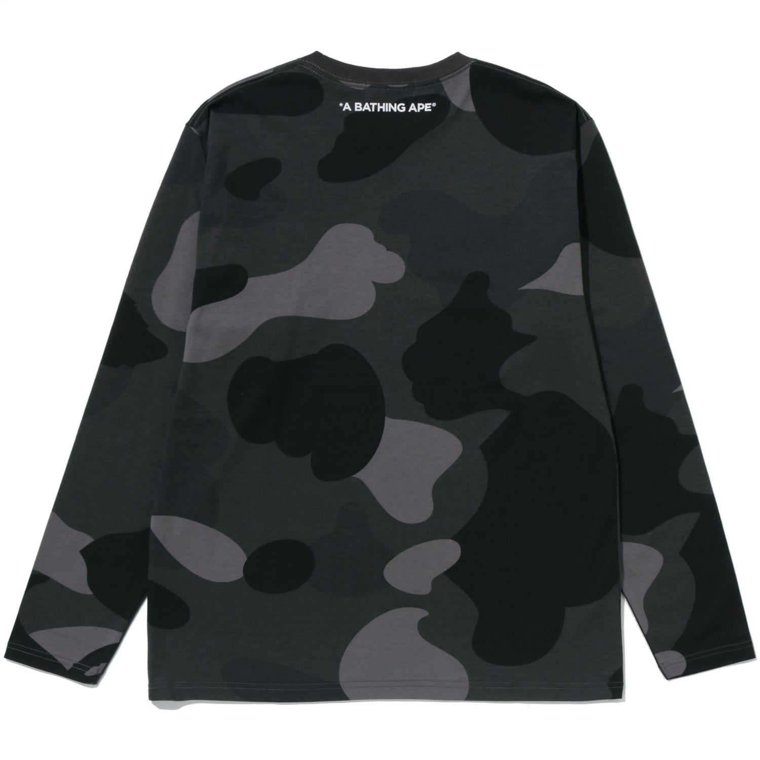 BAPE MEGA COLOR CAMO ONE POINT LS TEE MENS