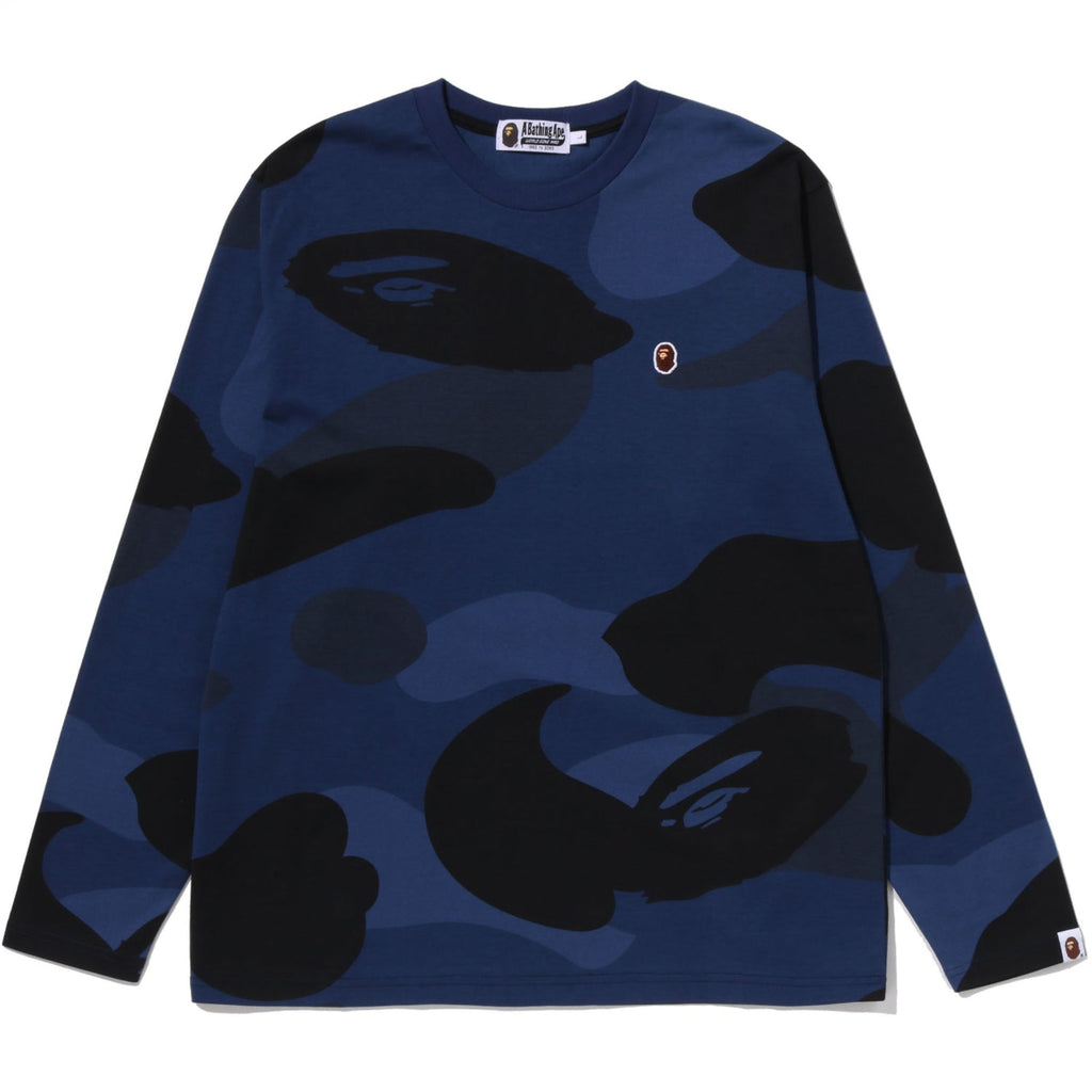 BAPE MEGA COLOR CAMO ONE POINT LS TEE MENS