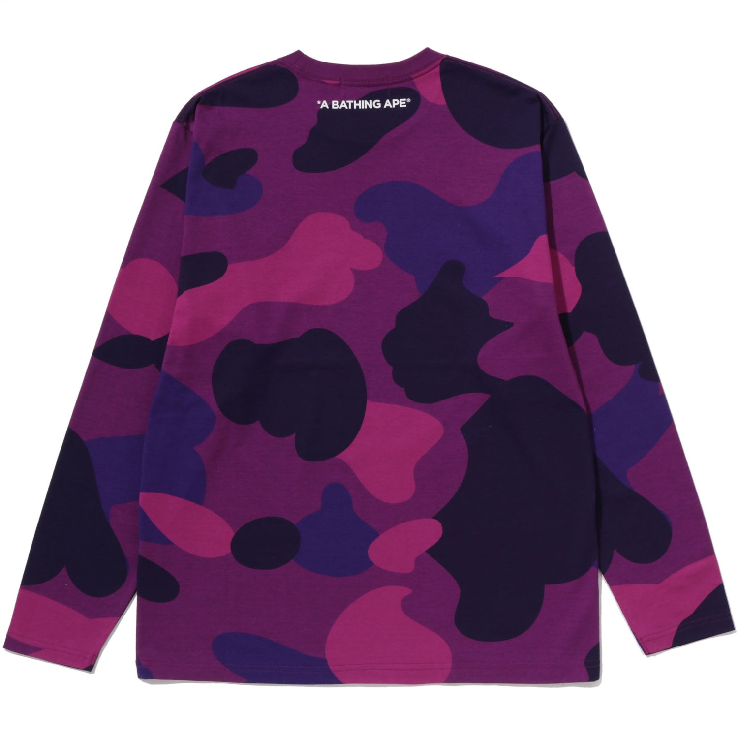 BAPE MEGA COLOR CAMO ONE POINT LS TEE MENS