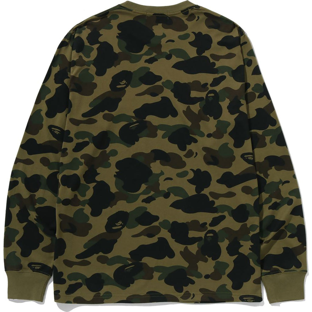BAPE 1ST CAMO ONE POINT LS TEE MENS