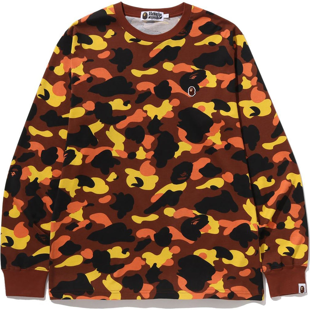 BAPE 1ST CAMO ONE POINT LS TEE MENS
