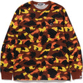 BAPE 1ST CAMO ONE POINT LS TEE MENS