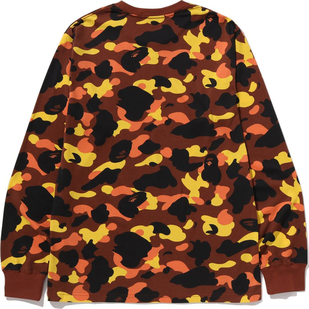 BAPE 1ST CAMO ONE POINT LS TEE MENS