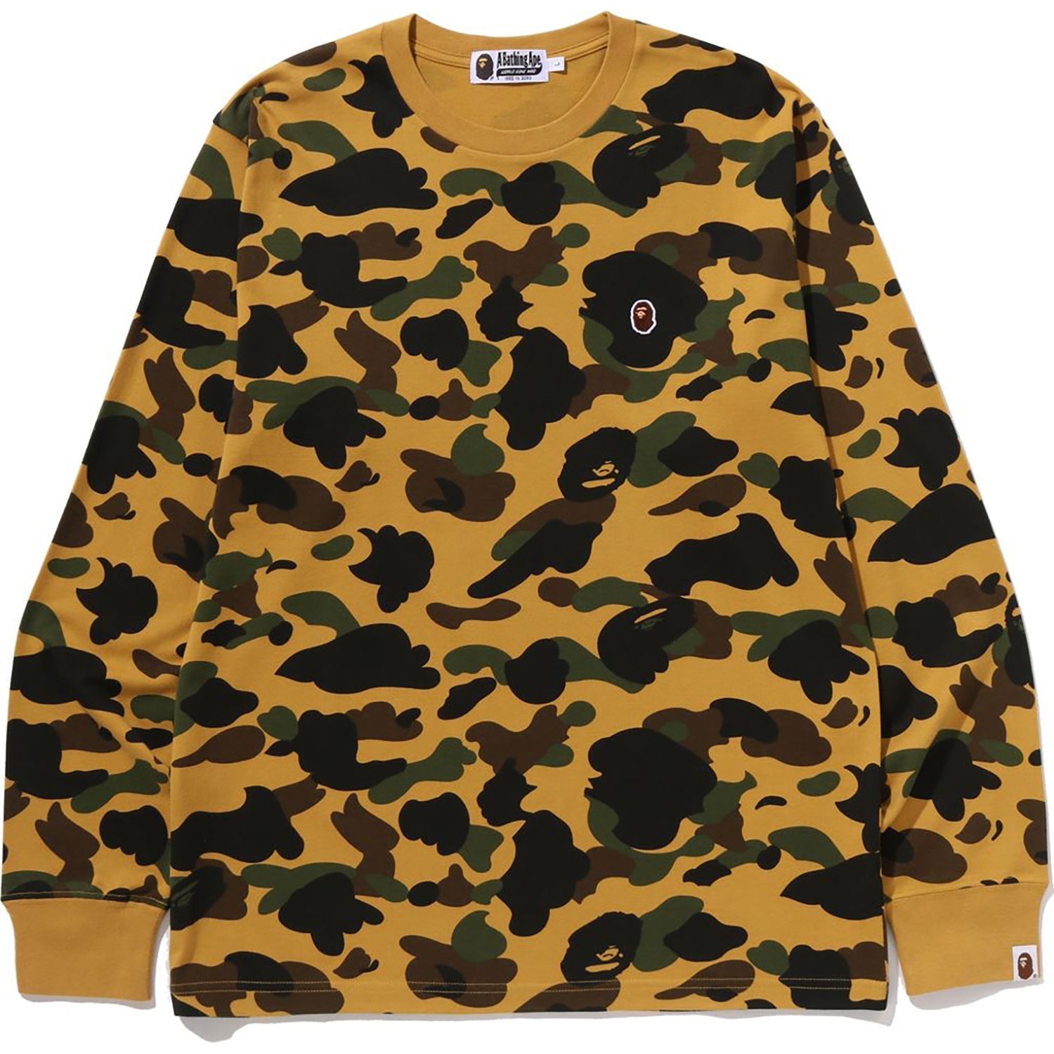 BAPE 1ST CAMO ONE POINT LS TEE MENS