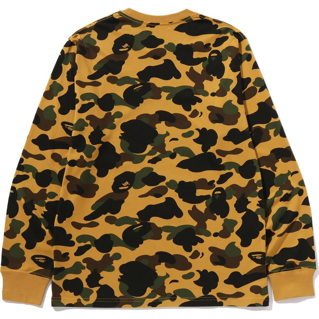 BAPE 1ST CAMO ONE POINT LS TEE MENS