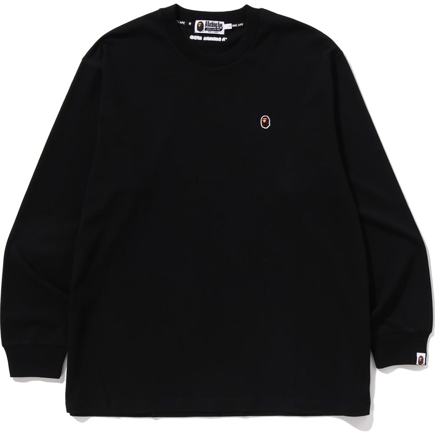 BAPE ONE POINT RELAXED FIT LS TEE MENS