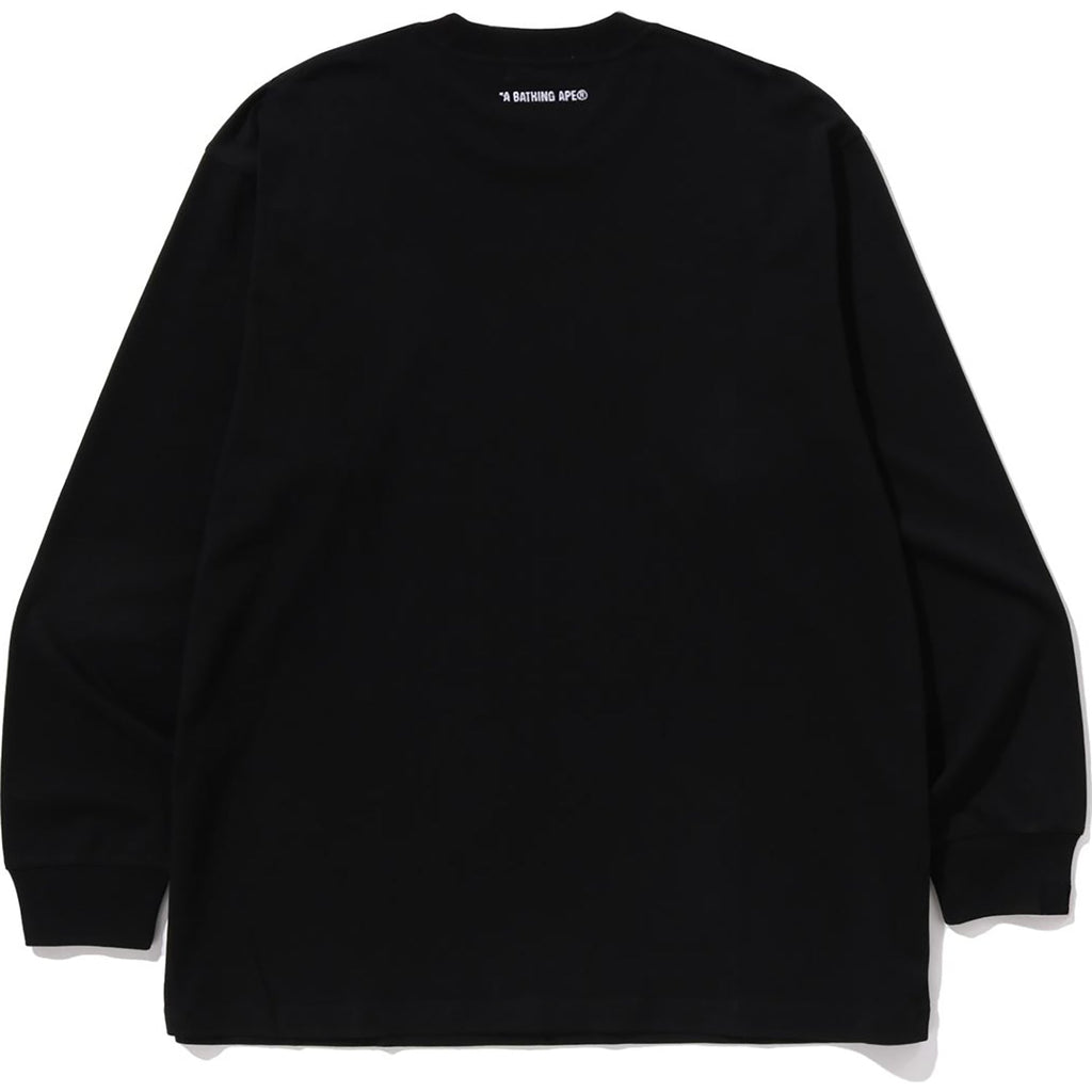 BAPE ONE POINT RELAXED FIT LS TEE MENS