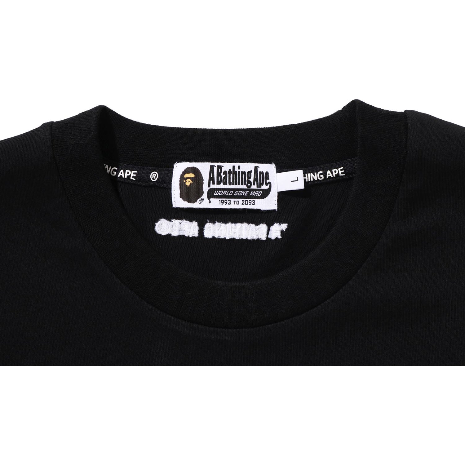 BAPE ONE POINT RELAXED FIT LS TEE MENS