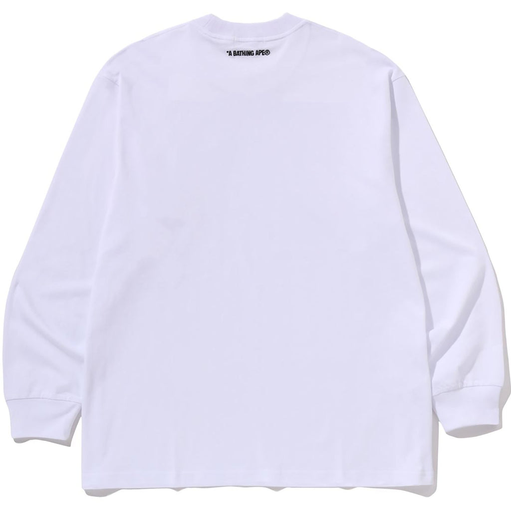 BAPE ONE POINT RELAXED FIT LS TEE MENS