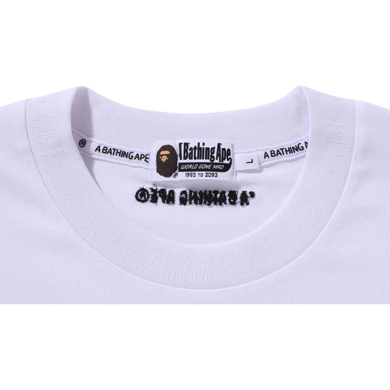 BAPE ONE POINT RELAXED FIT LS TEE MENS