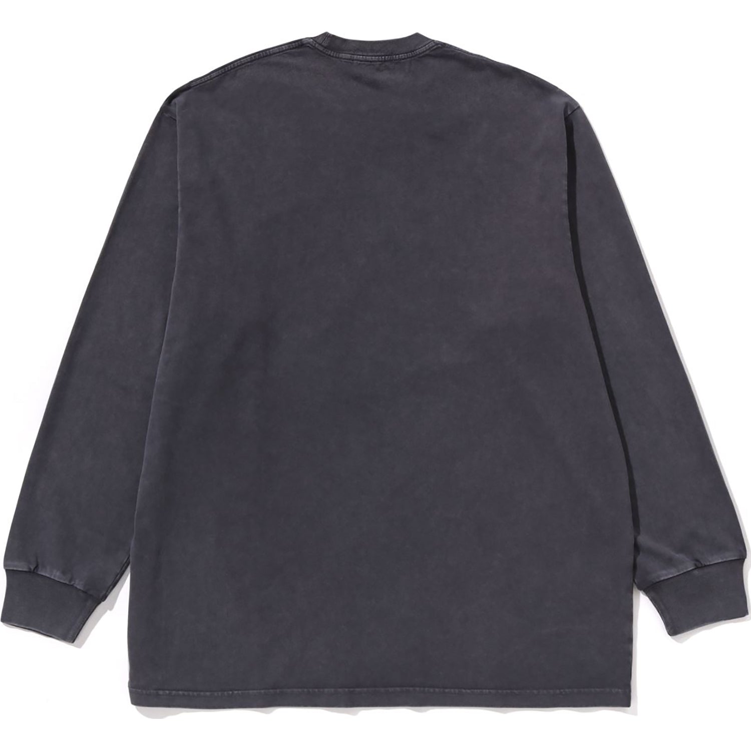 BAPE GARMENT DYE ONE POINT RELAXED FIT LS TEE MENS
