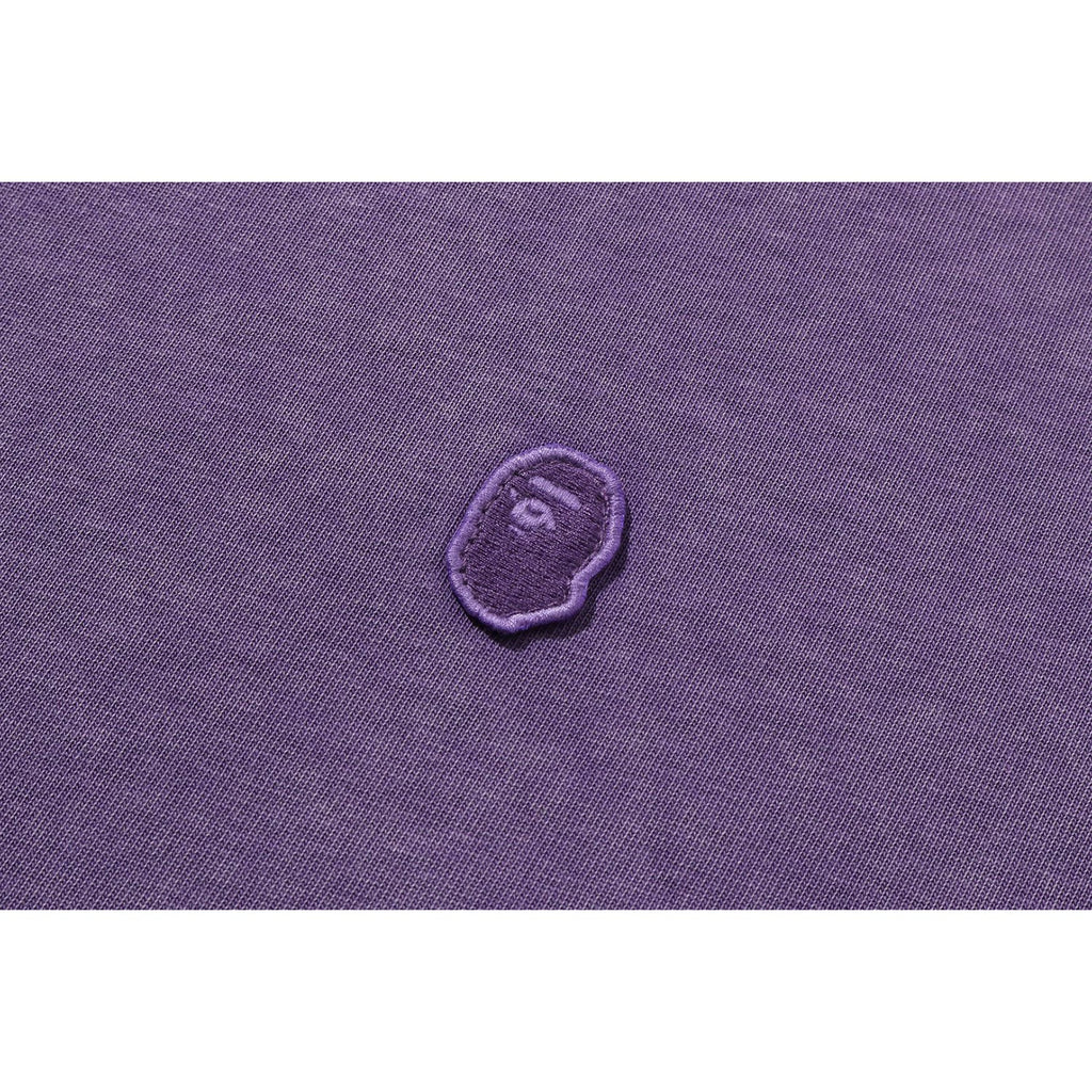 BAPE GARMENT DYE ONE POINT RELAXED FIT LS TEE MENS
