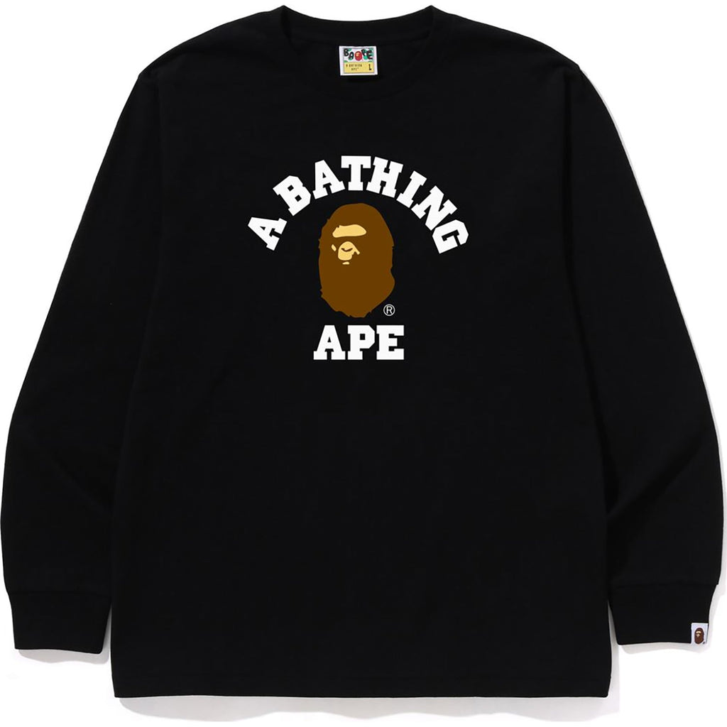 BAPE COLLEGE LS TEE MENS