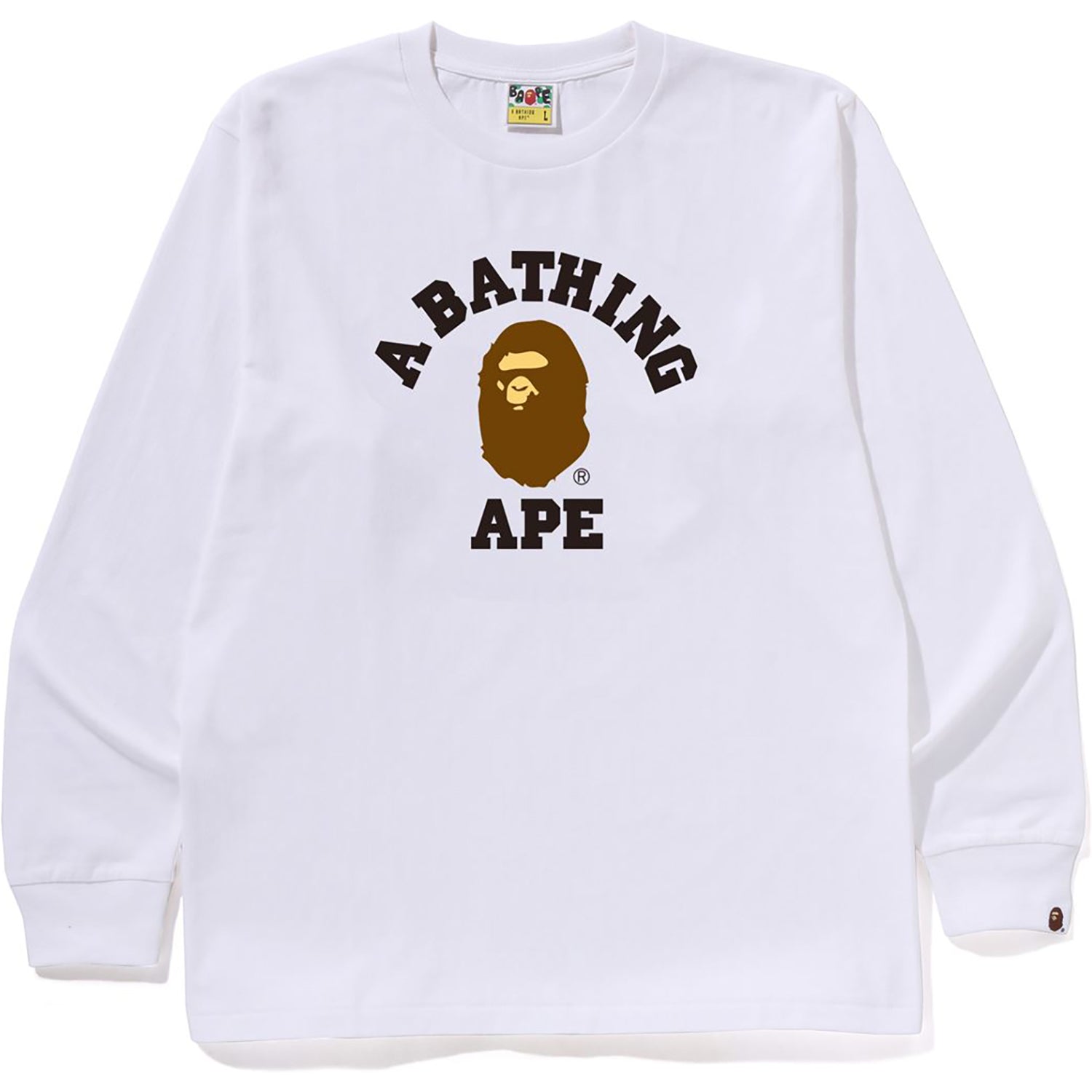 BAPE COLLEGE LS TEE MENS