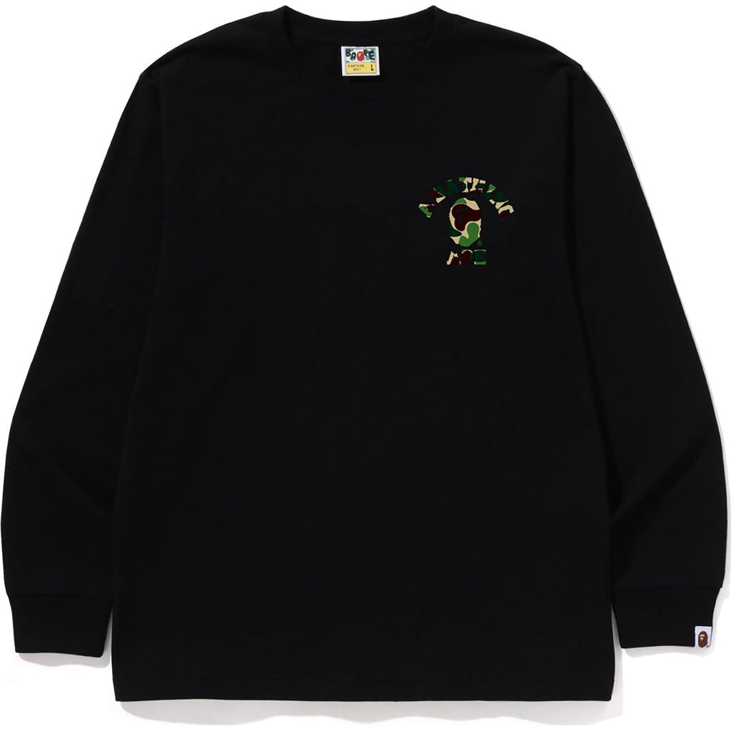 BAPE ABC CAMO COLLEGE ATS LS TEE MENS