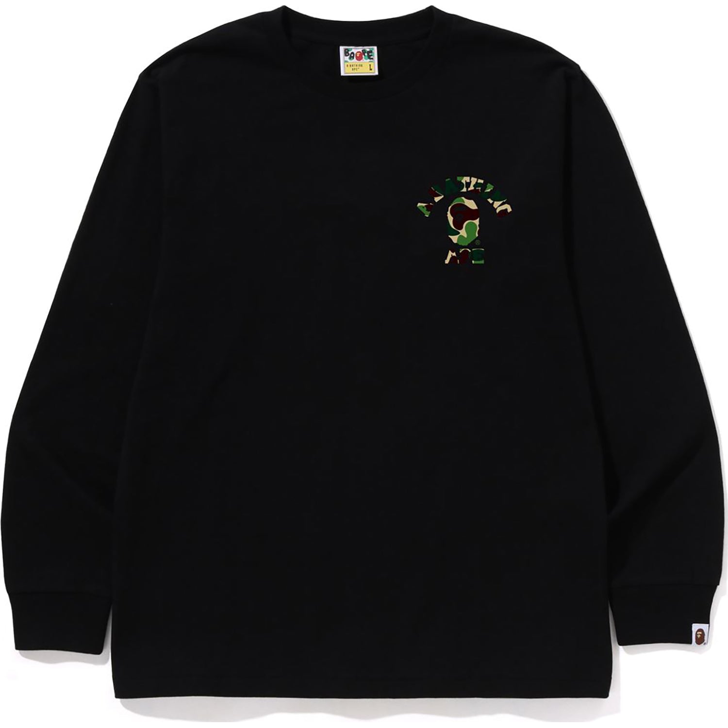 BAPE ABC CAMO COLLEGE ATS LS TEE MENS