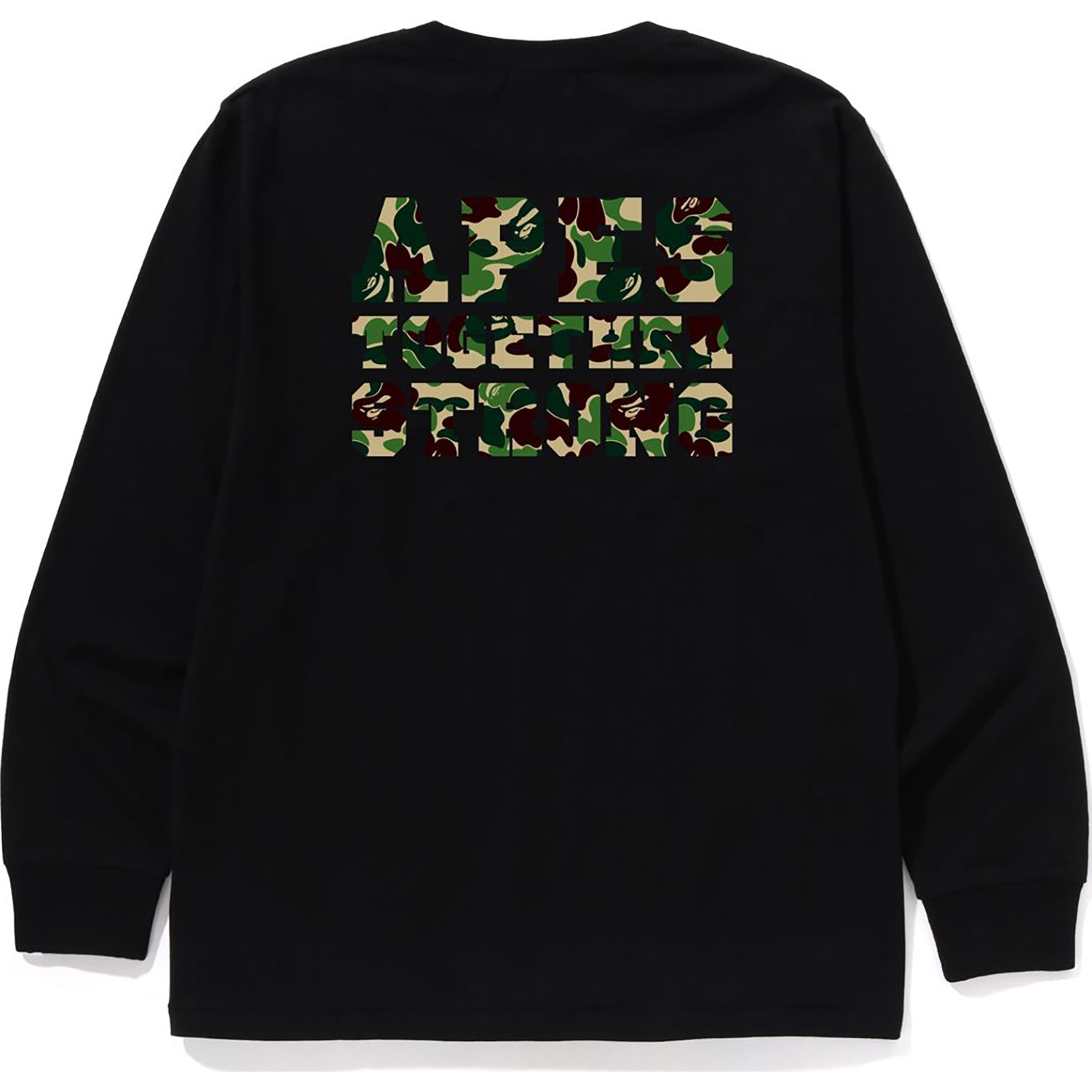 BAPE ABC CAMO COLLEGE ATS LS TEE MENS
