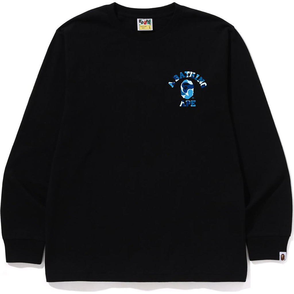 BAPE ABC CAMO COLLEGE ATS LS TEE MENS